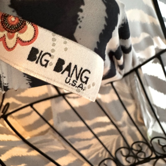 Bejeweled zebra top, size small - Picture 2 of 4